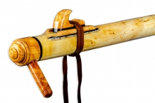 Yellow Cedar Burl Native American Flute, Minor, Bass A-3, #O11B